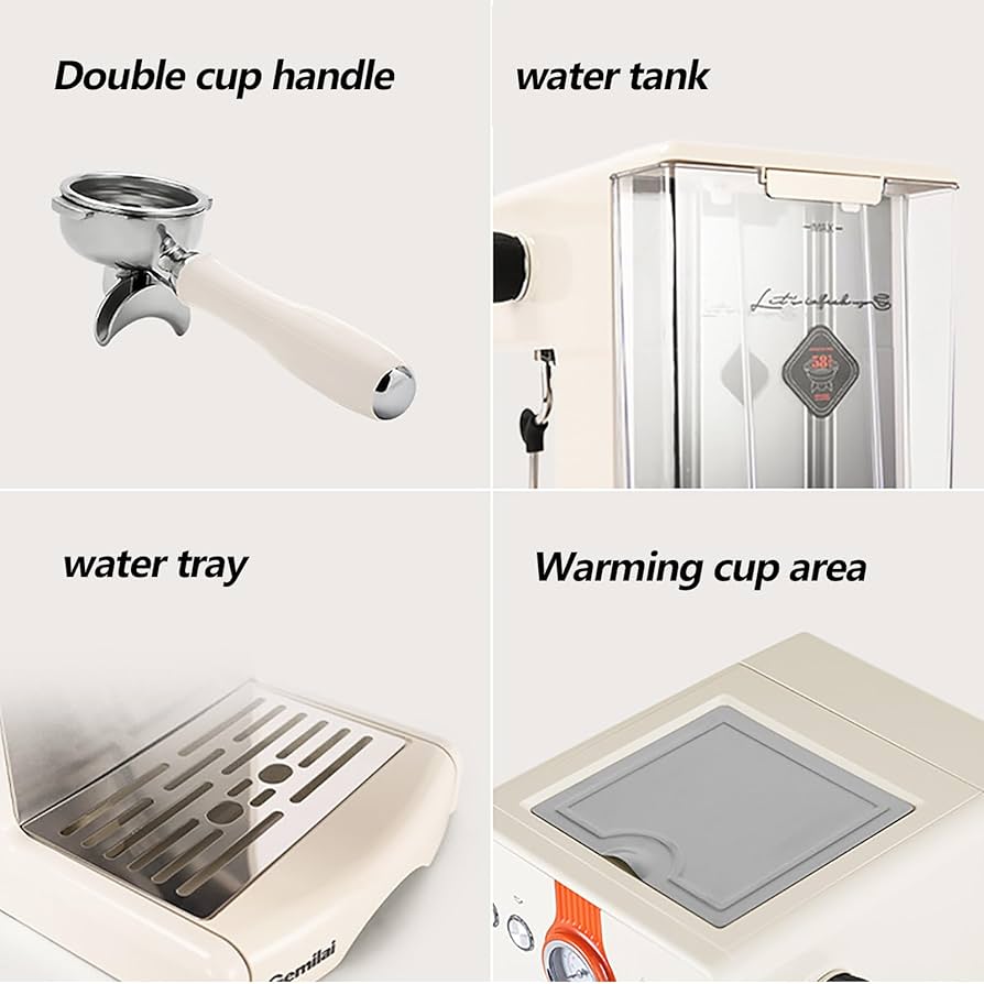 Amazon.co.jp: エスプレッソマシン半自動家庭用コーヒーマシン